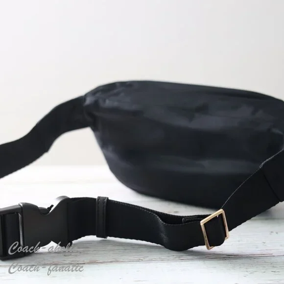 NWT Tory Burch Nylon Belt Bag Fanny Pack Crossbody in Black - Picture 8 of 11